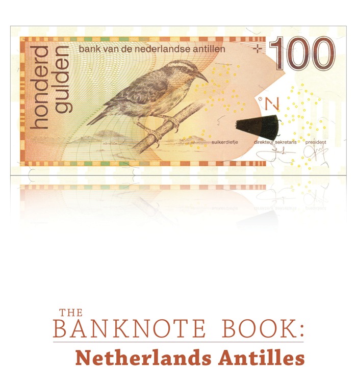 <font color=01><b><center> <font color=red>The Banknote Book: Netherlands Antilles</font></b></center><p>This 10-page catalog covers every note (88 types and varieties, including 3 notes unlisted in the SCWPM) issued by the Nederlandse Antillen (Netherlands Antilles) from 1955 to 1970, and the Bank van de Nederlandse Antillen (Bank of the Netherlands Antilles) from 1962 to 2011. <p> To purchase this catalog, please visit <a href="https://www.mebanknotes.com"><font color=blue>www.BanknoteBook.com</font></a>